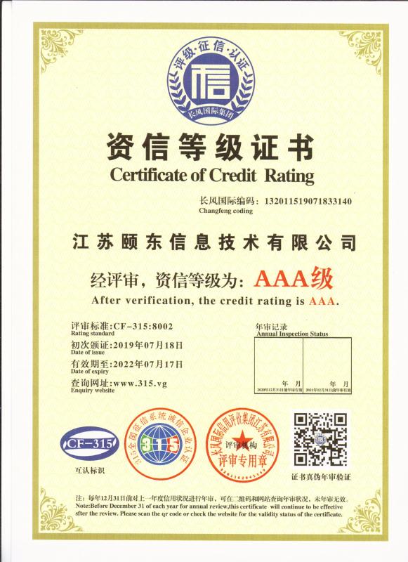 AAA�����ŵȼ�֤��